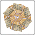A Hexplate with SuperClutch and 6 diamond segmented pads